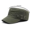 Washed Cotton Flat Caps Summer Autumn Adjustable Belts Army Cap Military Style Cadet Women Men Outdoor Painter Hats