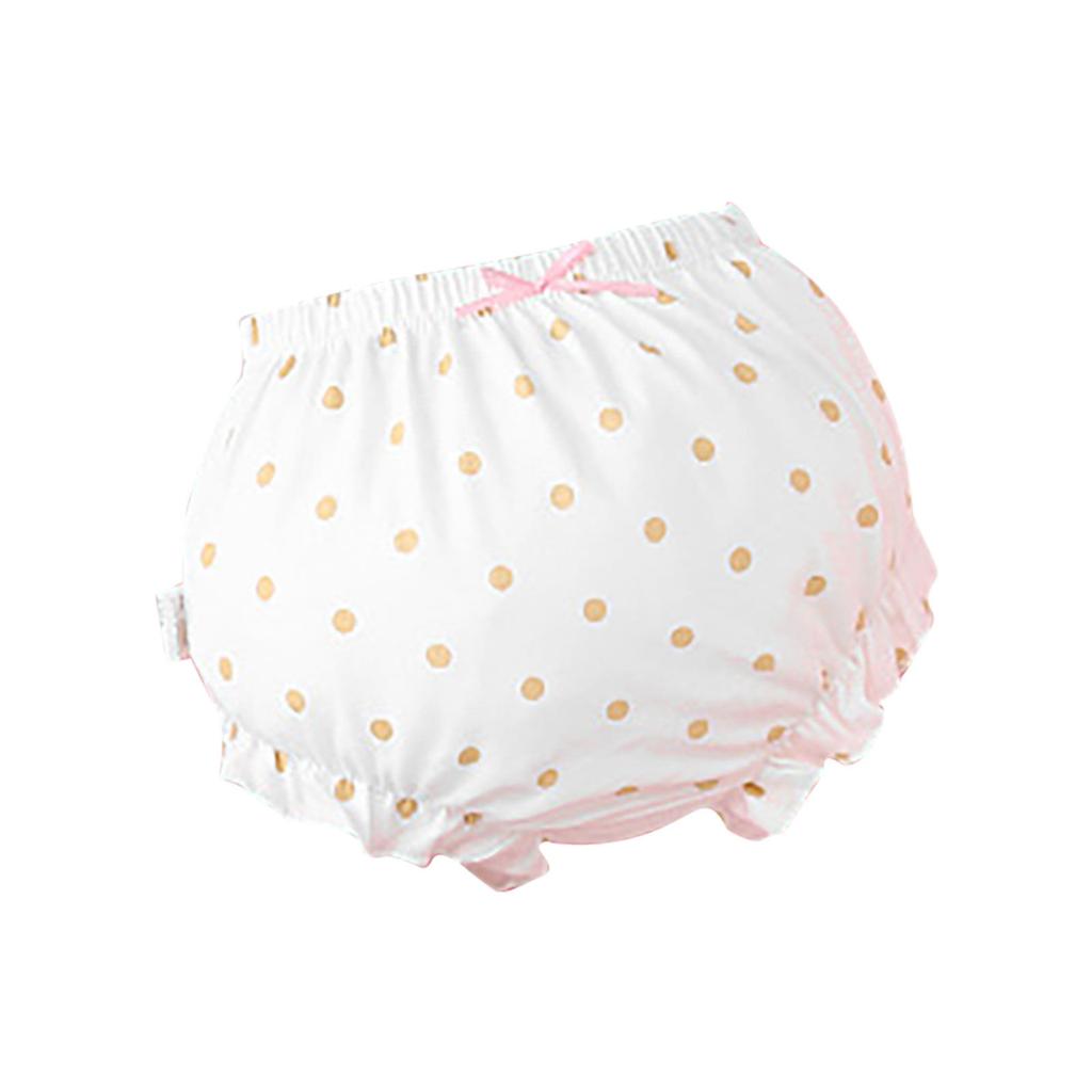 Children's Breadcrumb Pants With Wide Rib Hems  Wave Point Printed Underwear