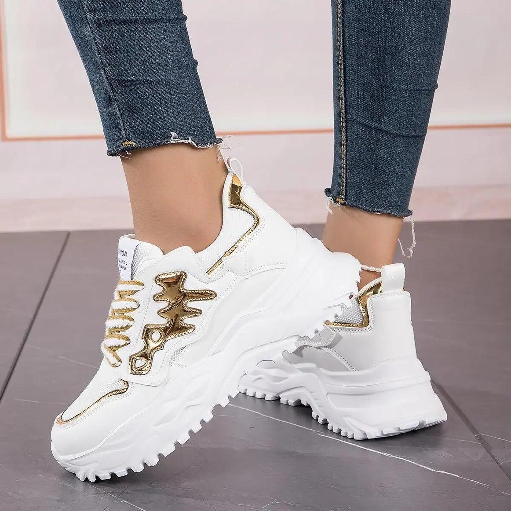 Women Breathable Sneakers Running Shoes Fitness Sports Shoes Casual Shoes Sportwear Walking shoesFishbe Dad Breathable