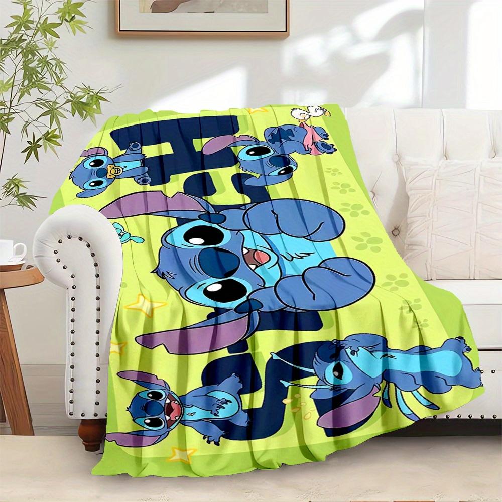 

1pc Flannel Stitch Character Pattern Bedding Throw Blanket Sofa Cover Gift Home Decor Cute Cartoon Pattern 75x90cm