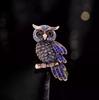 Fashion Owl Golden Pin, Women's Anti-exposure Buttons, Fixed Clothes Collar Accessories, Wedding Party Gifts