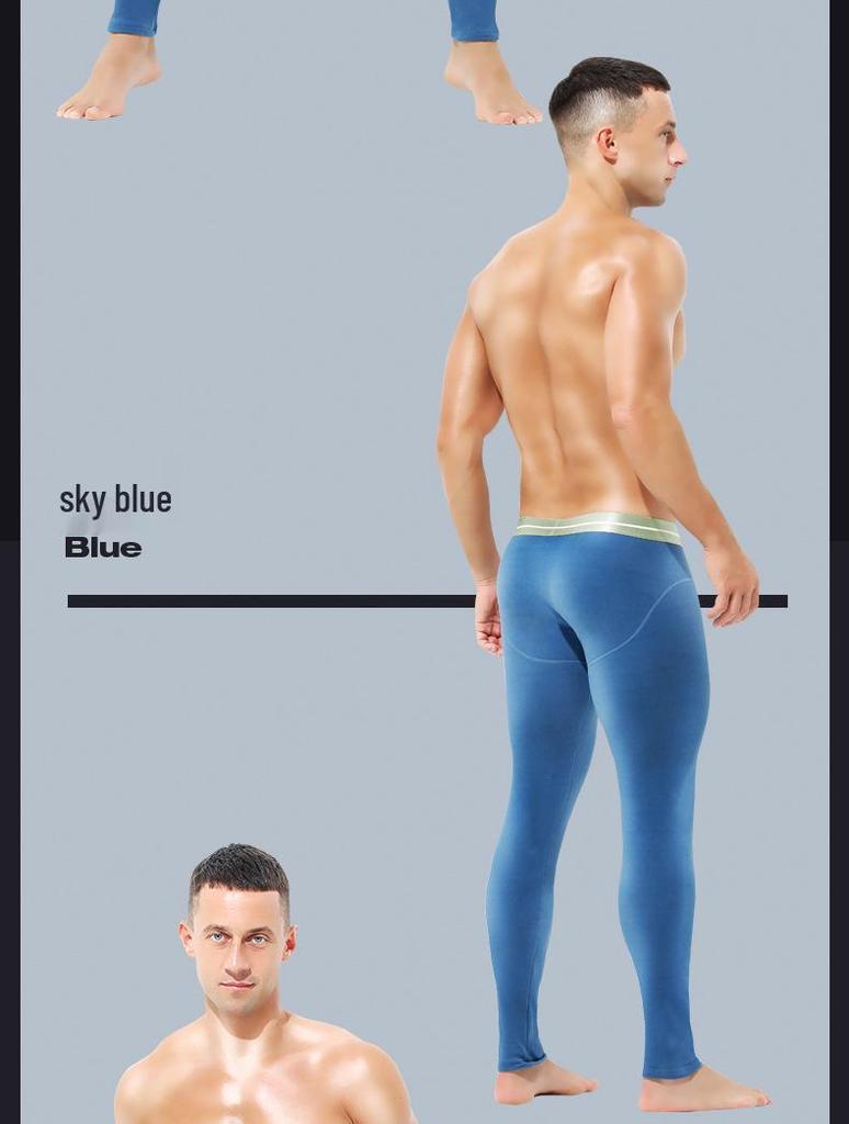 Herren Einteilige Dicke Fleecehose - Warme Winter/Herbst Baumwoll-Leggings