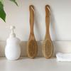 1Pcs Wooden Long Handle Bristle Shower Body Brush Bathing Massage Back Body Exfoliating Brush Bathroom Wash Brush Bath Tools