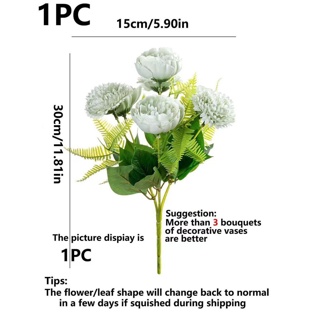 2/4pcs Silk Artificial Flowers peony hydrangea Hot sale Wedding bridal bouquet Home Room Table Garden wreath Festival Diy Decor