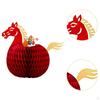 Chinese Year Horse Honeycomb Centerpiece Spring Festival Table Decoration Sturdy Topper