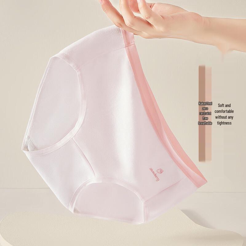 FENTENGCARE Women's Seamless Mid-Waist Antibacterial Panties (6-Pack)