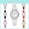 Fashionable Ladies Quartz Watch With Small Dial And Leather Strap Casual Style Waterproof Quartz Movement