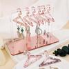 Jewelry Organizer Stand Acrylic Mini Coat Hanger Rack Earring Display Stand Jewelry Show Case Earring Hook for Girls