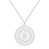 Kinitial New Mandala Flower Pendant Choker Necklaces For Women Floral Charm Necklaces & Pendants Collar Collier Femme Jewelry