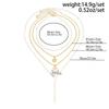 Salircon 4 Pcs/Set Boho Exquisite Imitation Pearl Necklace for Women Trendy Creative Flower Scallop Pendant Necklace Jewelry