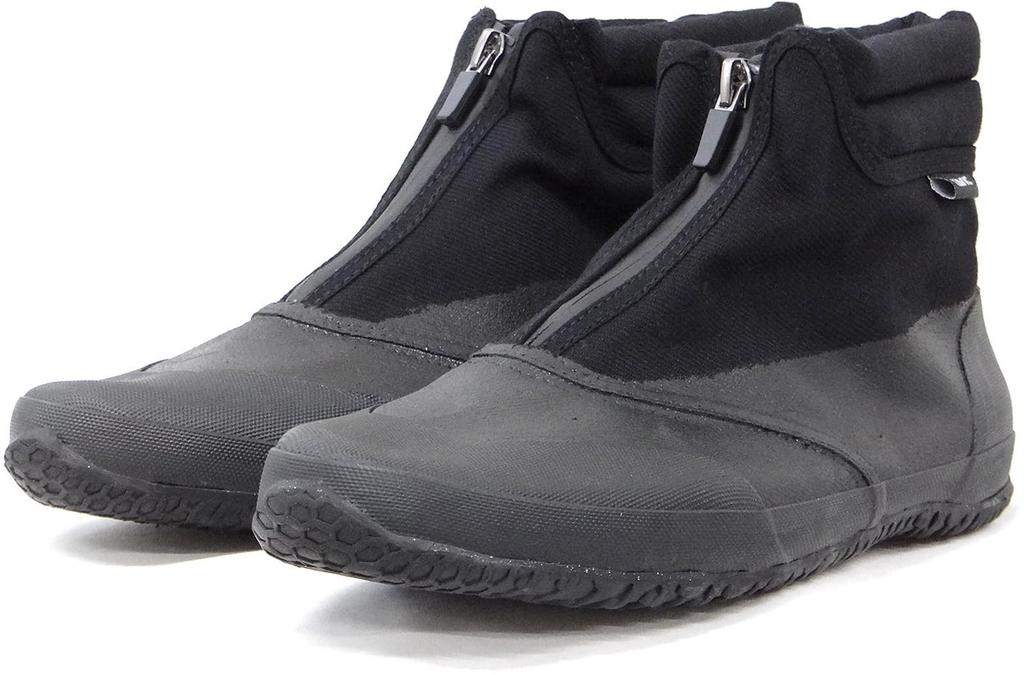 Rikioh Tabic IICOAT Zipper Work Size TVC II CZ BK Shoes, Black, 26.0cm,