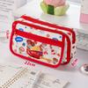 Cute Cartoon Puppy Pencil Case Multilayer Large Multi-Functional Mechanism Kawaii Student Pencil Box Stationery Storage Box