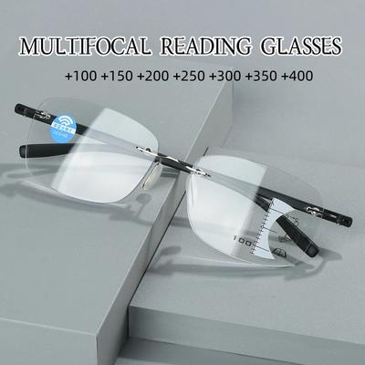 Men Progressive Multifocal Reading Glasses Women Anti Blue Light Near And Far Sight Eyeglasses Computer Goggles Eyewear+1.5 +2.5