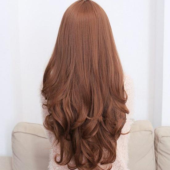 Women Long Curly Wavy Wig Cosplay Hair Extension Full Wig Party Decor