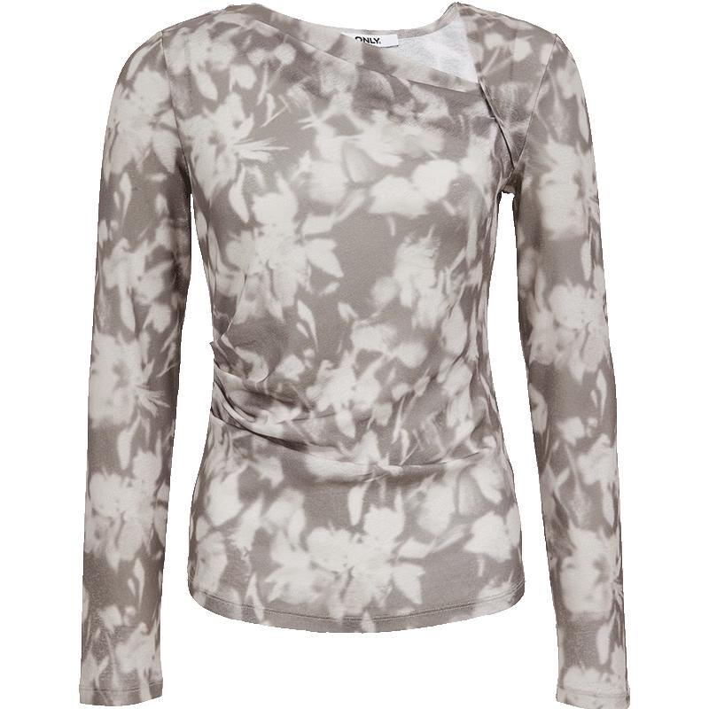 ONLY Women s Asymmetrical Pleated T-shirt M