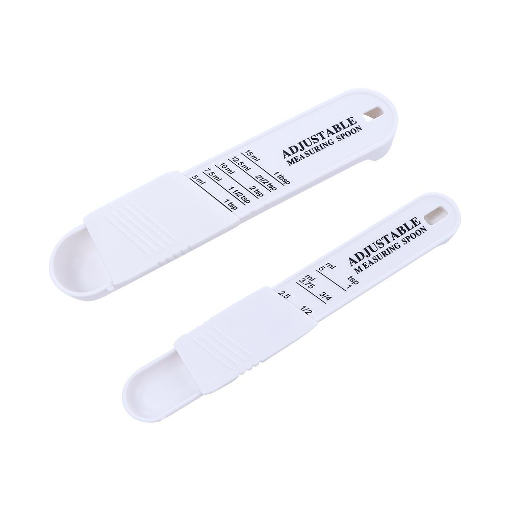 Tea Adjustable Tablespoon with Scale Baking Tool Measuring Cups Measuring Spoons Set Sugar Scoop