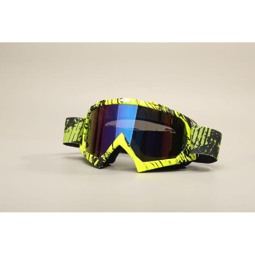 Motorcycle goggles with water transfer print, off-road outdoor riding sports glasses, ski goggles, windproof glasses