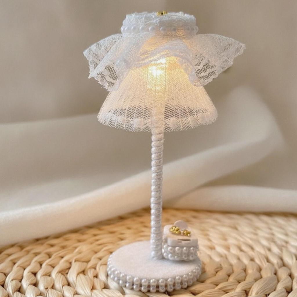 Dollhouse Table Lamp Delicate Decor Decorative for Display Scenes, Crafters