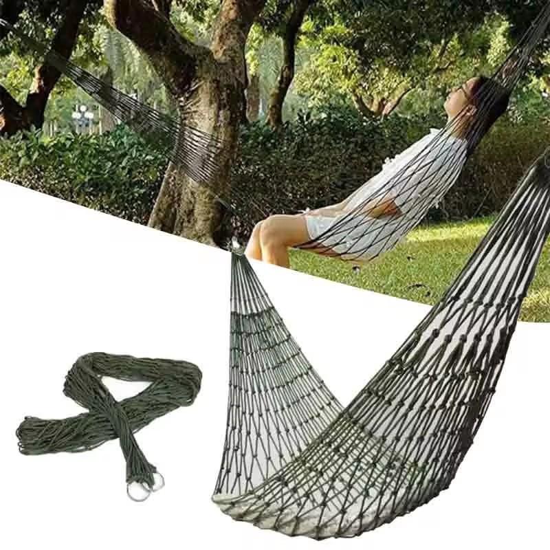 Multifunktionell Nylonhängmatta - Nätrep Hängmattor För Utomhusbruk - Sovhängmatta Nylon Camping, Perfekt För Avkoppling Utomhus