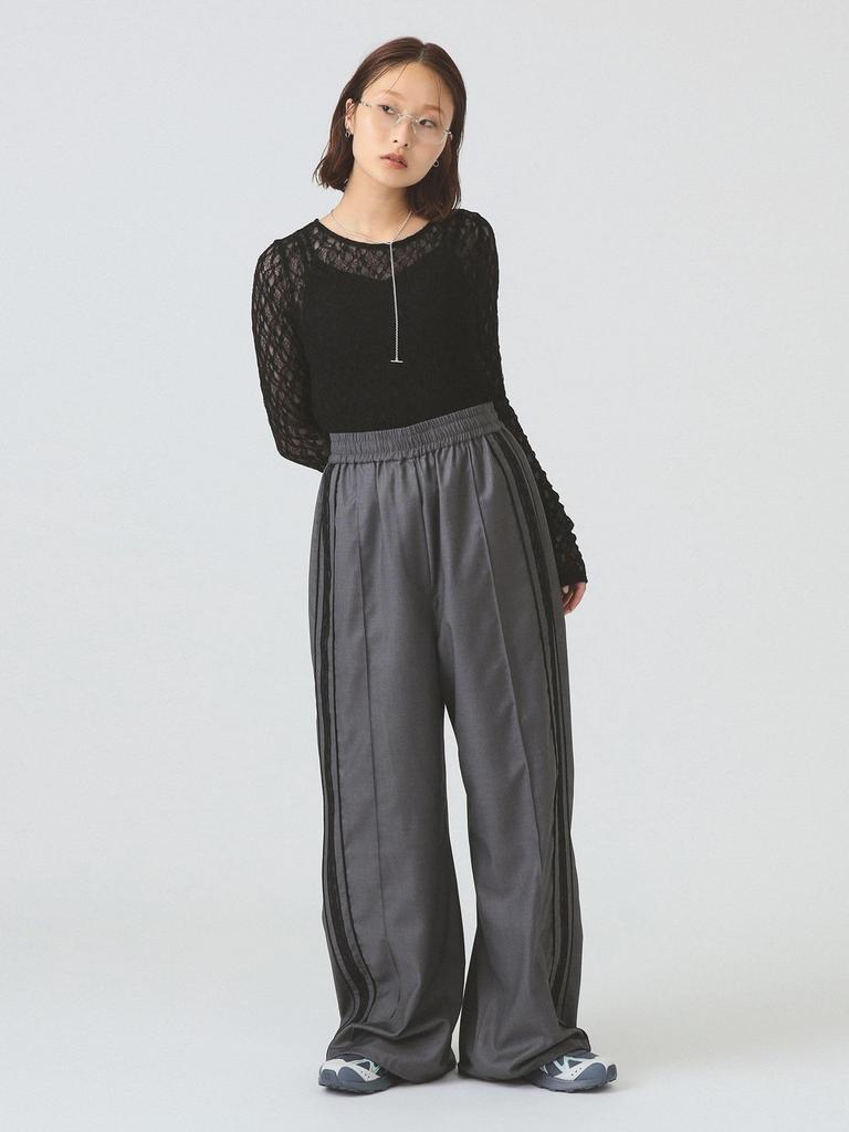 Calças Femininas Ray Beams Lace Line Track Cinza 1,