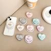 Colorful Heart Magnetic Phone Holder: Luxurious Airbag Design for Easy Viewing