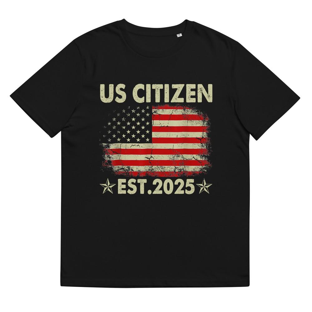 New Us Citizen Est 2025 American Immigrant Citizenship Gifts TShirt S