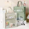 Transparent Student Tutorial Bag Multiple Pockets Shoulder Handbag Cartoon Tote Bag  Shopping