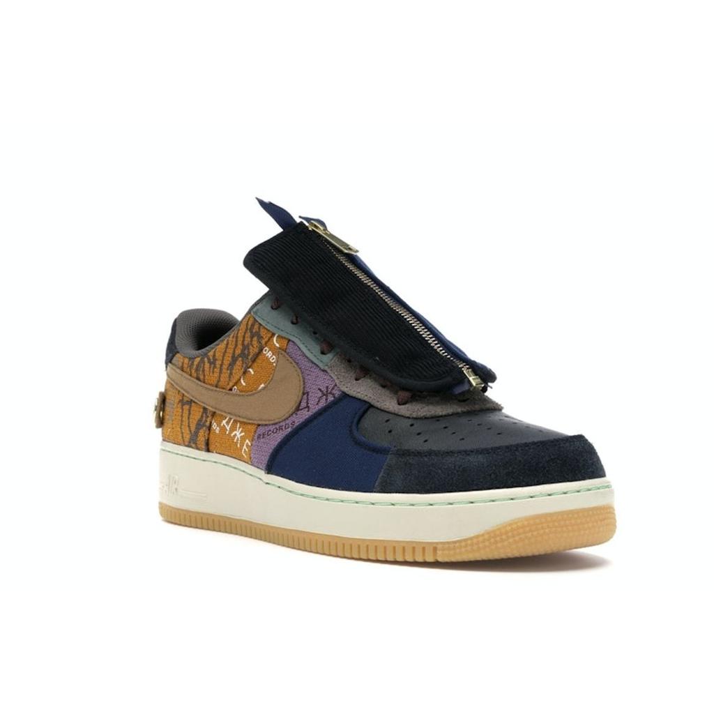 Nike Travis Scott x Air Force 1 Low Cactus Jack Unisex-Sneaker Mehrfarbig Gedämpftes Bronze Fossil CN2405-900