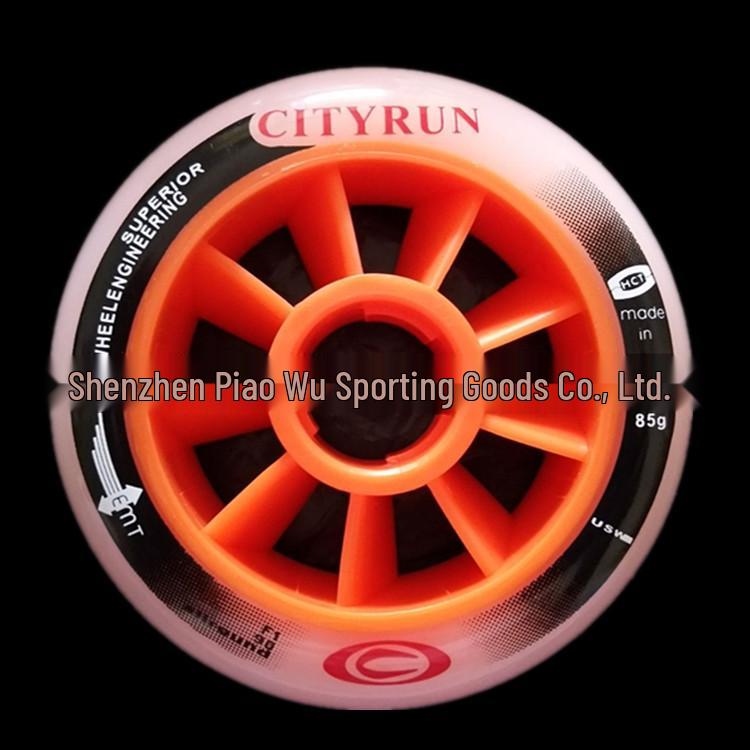 High Elastic Wear-Resistant Dual Hardness Pancake Inline Hockey Speed Skating Wheels