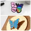 Butterfly Enamel Badge with Inspirational Quote - Gift Accessory Souvenir Brooch