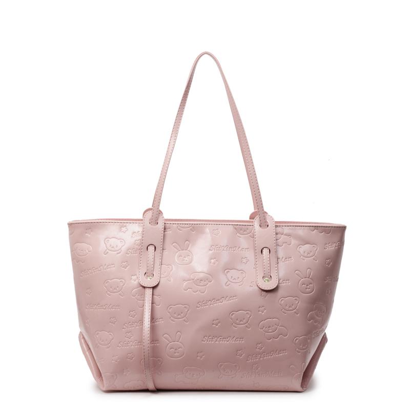 Bags Female large-capacity college students in class One shoulder messenger bag Niche tote bag Commuter bag