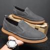 Mode Herren Casual Lederschuhe Mann Knöchel Echtes Leder Handgefertigte Schuhe Luxusmarke Herren Slipper Männlich Bequem Schnürschuhe Fahren Weicher Schuh