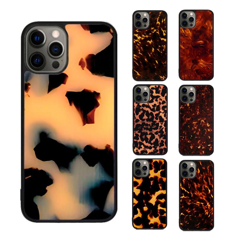 Tortoise Pattern Tortoiseshell Phone Case cover For IPhone 18 17 Air 15 16 16e 14 13 12 11 Pro Max Coque For Apple PLUS fundas