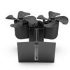 Double Head Shape Fireplaces Fan Quiet Operate Heat Powered Stove Fan for Wood Burners Efficient Heat Distribution