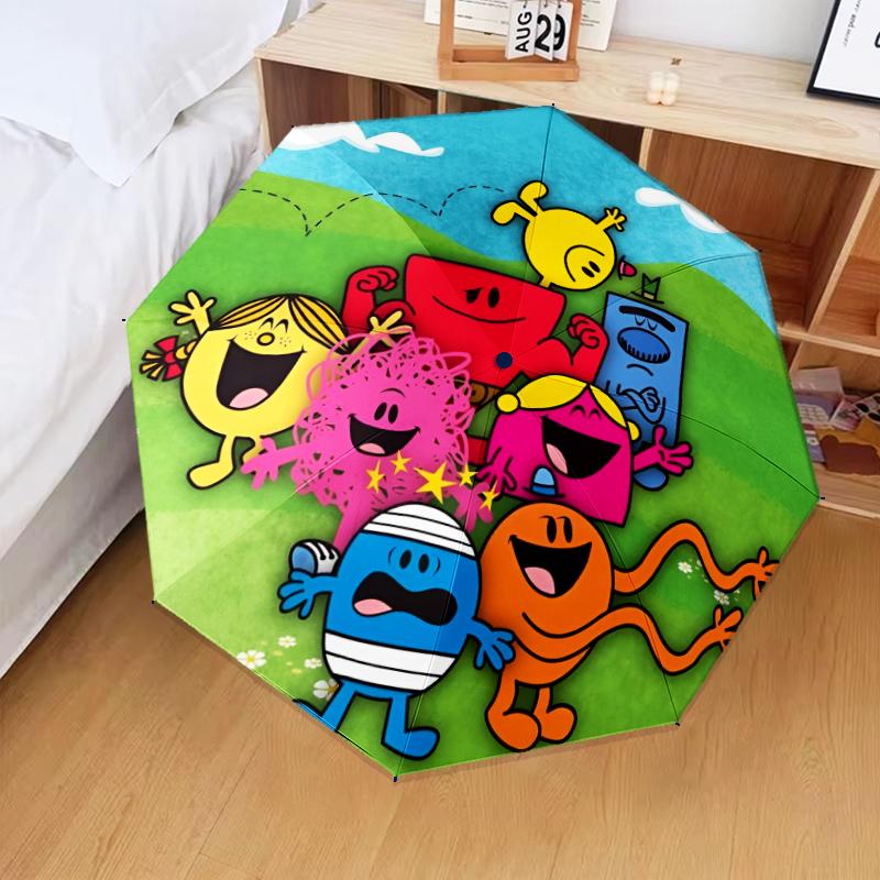 Rider Speeding Yamaha Through Neon Light Umbrella Folding umbrella, automatic umbrella 8-Frame for Travel, camping Use Gift for Halloween Christmas