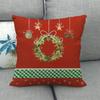 Vánoční jednoduchý dárek na večírek čtvercový povlak na polštář používaný pro domácí dekoraci pohovky na polštář (45 cm * 45 cm)