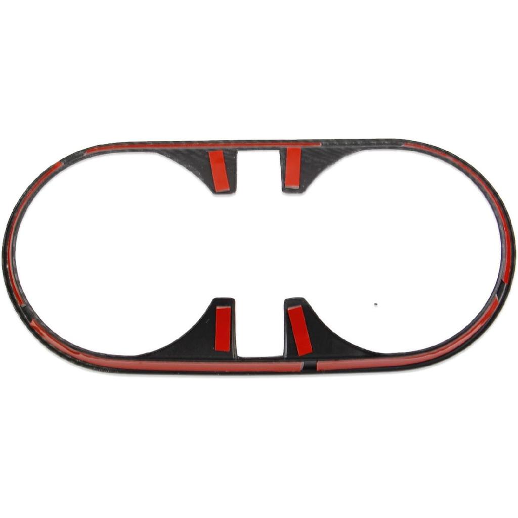 Korlot Carbon Fiber Center Console Cup Holder Trim Cover Accessories for 2023-2026 Chevrolet Colorado/GMC Canyon