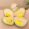 Fluffy Fruit Durian Plush Pillow Soft Peeling Durian Plush Doll  Kids Holiday Gifts