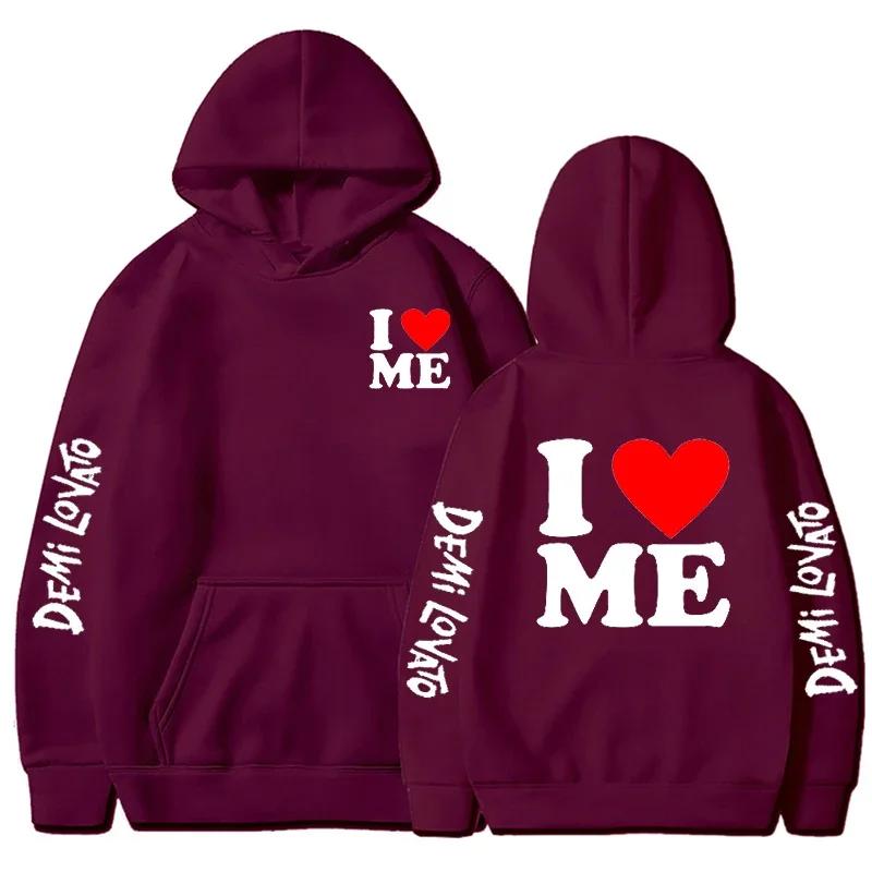 Demi Lovato Hoodies Men Fashion Letter Graphic Printed Sweatshirts Women Cool Harajuku Streetwear Hooded Pullover Jacket