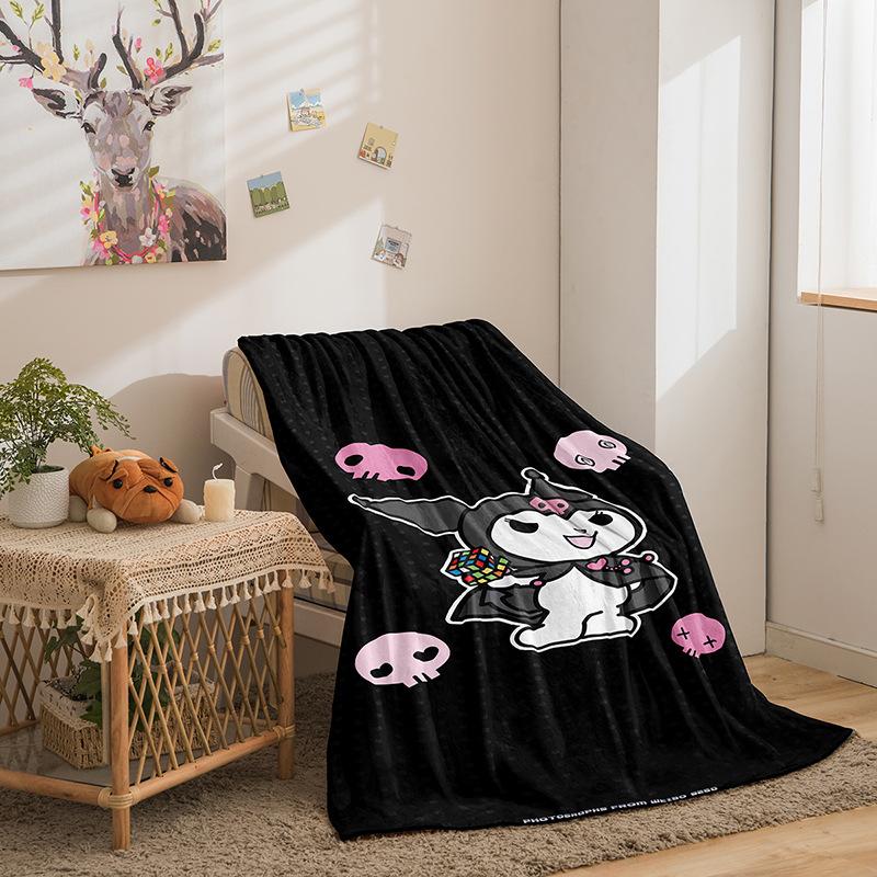 Kulomie Series Flannel Blanket 3D Printed Sofa Blanket Thickened Blanket