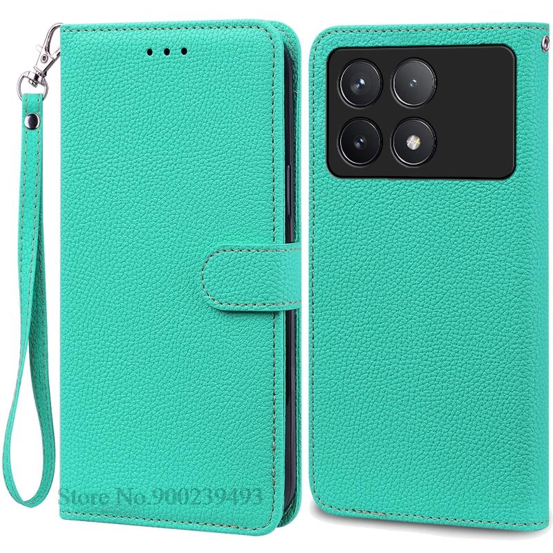 Pouzdro F6 Pro pro POCO F6 Pro Pouzdro Silikonová peněženka Kožené vyklápěcí pouzdro pro Xiaomi Poco F6 Pro 5G Pouzdro Knižní obal Fundas