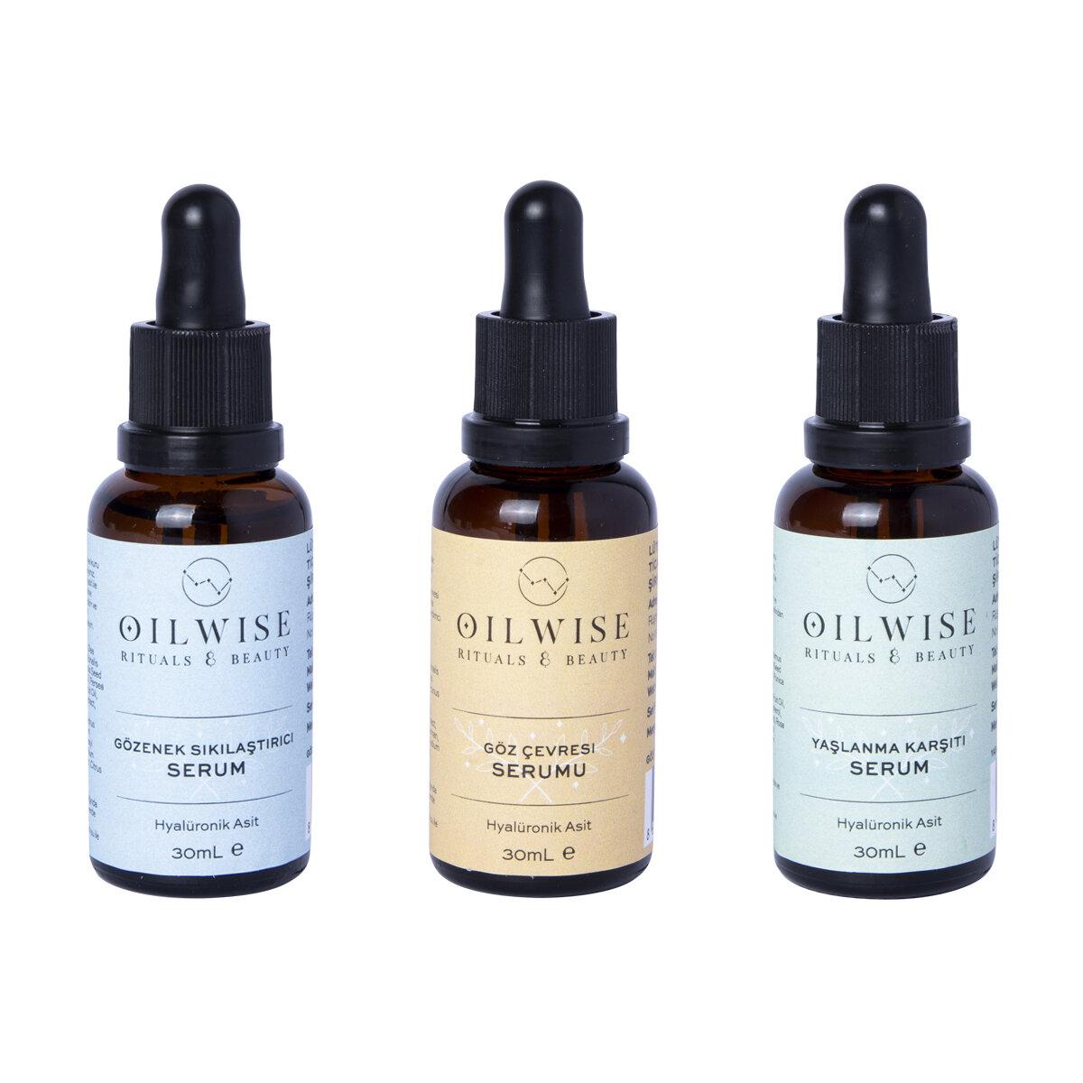 

Oilwise Yaslanma Karsiti & Gozenek Sikila;tirici & Goz Cevresi 3 lu Serum Seti