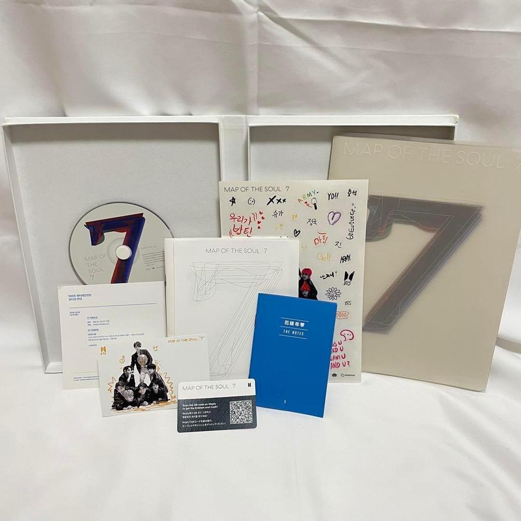 [USED] F037 * BTS MAP OF THE SOUL 7 Album Set (No Trading Cards)
