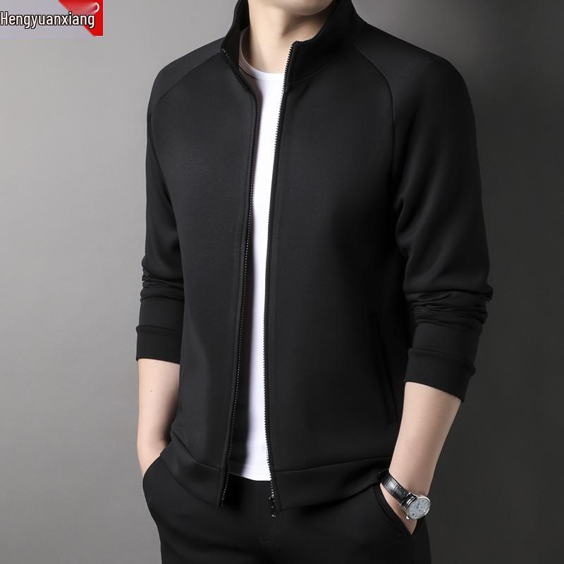 Men's Hooded Zipper Sweatshirt Jacket - Casual Spring/Autumn Trendy Sport Cardigan