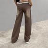 Trendy 2022 European & American Wide-Leg Printed Women's Jeans