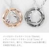 Lovers Scene Men's Circle Necklace with Black-Plated Silver Birthstone (March: Aquamarine)