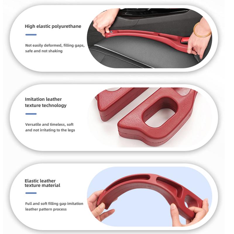 2Pcs Car Seat Gap Filler Strip Auto Key Phone Storage Accessories For BMW Performance E28 E30 E34 E53 E61 E62 E95 E46 E60 E90 HX9