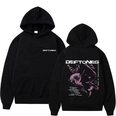 Deftones Diamond Eyes Album Graphic Hoodie Men Women Retro Gothic Rock Streetwear Male Casual Fleece Cotton Oversized Hoodies