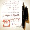 Jinhao 82 Pennino Super Elastico Flessibile Pennarello Flessibile Pennarello da Disegno Floreale Rotondo Gotico Morbidezza Pennarello da Scrittura Copperplate
