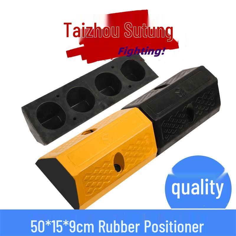 1m Durable Rubber-Plastic Parking Stopper – Anti-Collision Wheel Positioner